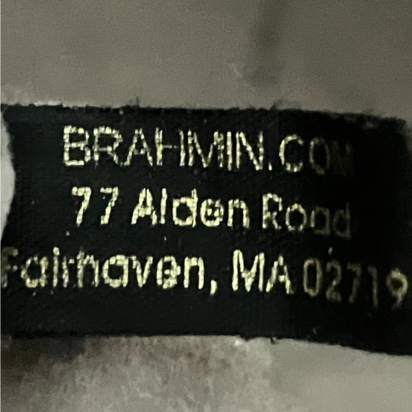 Brahmin Melbourne Ivory White Crocodile Embossed Handbag Satchel - Picture 3 of 8